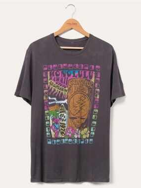 Junk Food Clothing Grateful Dead Tiki Vintage Tee Unisex S NEW WITH TAGS NWT